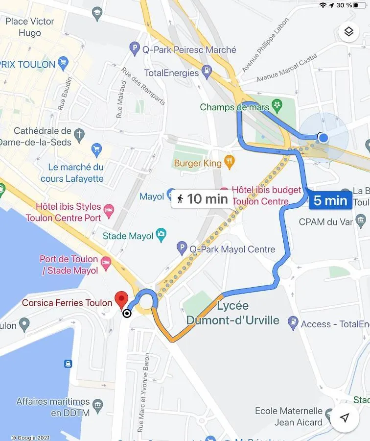 Lejlighed Casa Family, Appartement De Standing De 100M2, Proximite Du Centre-Ville, Port Et Gare Tgv Toulon