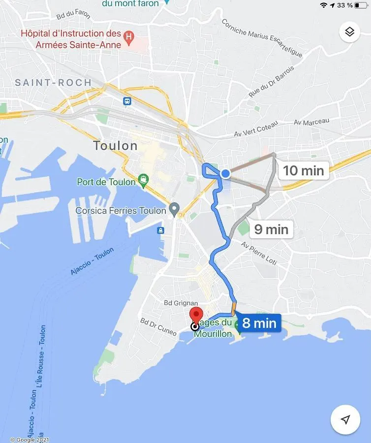 Casa Family, Appartement De Standing De 100M2, Proximite Du Centre-Ville, Port Et Gare Tgv Toulon 0*,  France